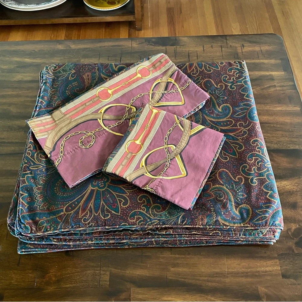 Ralph Lauren Paisley Duvet and Shams